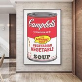 Andy Warhol Poster Vegetarian Soup - 13x18cm Canvas - Multi-color