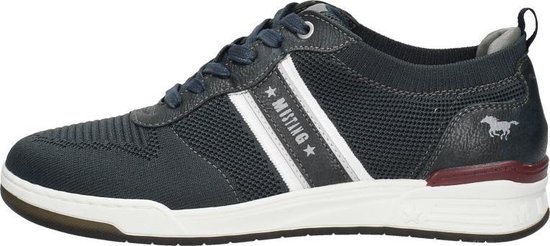 Mustang Sneakers Laag Sneakers Laag - blauw - Maat 43 | bol.com