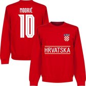 Kroatië Modric Team Sweater 2021-2022 - Rood - Kinderen - 140