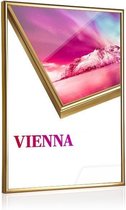 50x70cm Aluminium Wissellijst - 10 mm - type Vienna - Glanzend Goud