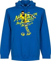 Sweat à capuche Neymar Brazil Script - Blauw - Enfants - 152