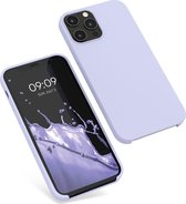 kwmobile telefoonhoesje voor Apple iPhone 12 Pro Max - Hoesje met siliconen coating - Smartphone case in pastel-lavendel