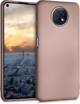 kwmobile telefoonhoesje voor Xiaomi Redmi Note 9T - Hoesje voor smartphone - Back cover in metallic roségoud