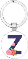Akyol - letter Z Sleutelhanger - Alfabet - Als je naam begint met de letter Z - Leuk kado voor iemand waarbij zijn naam begint met de letter Z - 2,5 x 2,5 CM