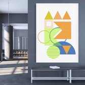 Bauhaus Style Artwork Poster - 10x15cm Canvas - Multi-color