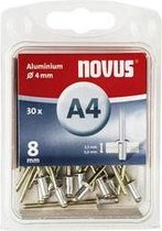 Novus 045-0024 Blind rivet (Ø x L) 4 mm x 8 mm Aluminium Aluminium 30 pc(s)