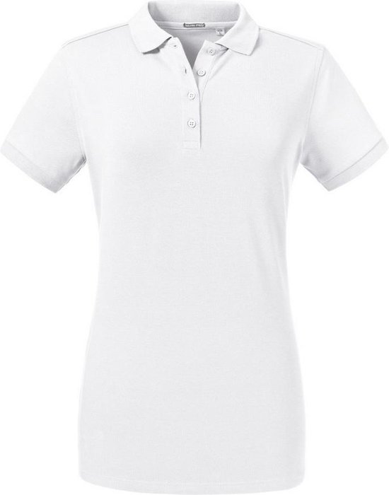 Russell Dames/dames op maat gemaakte Stretch Polo (Wit)