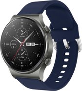 iMoshion Siliconen Smartwatch Bandje voor de Huawei Watch GT 2,Huawei Watch GT 2 Pro,Huawei Watch GT 2e Sport 46 mm - Donkerblauw