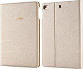 Voor iPad Mini 2019 & 4 & 3 & 2 & 1 GEBEI PU + TPU horizontale flip beschermhoes met houder en kaartsleuven (goud)