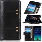 Voor Motorola Moto Edge Peas Crazy Horse Texture Horizontale Flip Leren Case met Houder & Kaartsleuven & Portemonnee (Zwart)