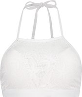 Hunkemöller Dames Badmode Crochet bikinitop Etta Cup A - E  - Wit - maat D75