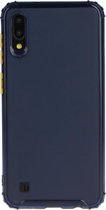 Voor Galaxy A10 schokbestendige TPU transparante beschermhoes (donkerblauw)