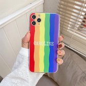 Regenboog TPU beschermhoes voor iPhone 11 Pro Max (Caroline)