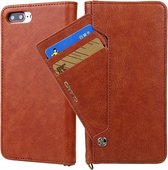 Voor iPhone 8 Plus / 7 Plus CMai2 Kaka Series Litchi Texture Horizontale Flip Leather Case met houder & kaartsleuven (bruin)