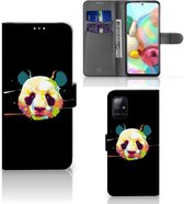 Telefoontas Geschikt voor Samsung Galaxy A71 Hoesje ontwerpen Panda Color Sinterklaas Cadeautje
