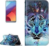 Voor LG G6 Gloss Oil Reliëf Wolf Patroon Horizontale Flip Leren Case met Houder & Kaartsleuven & Portemonnee & Fotolijst