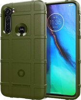 Voor Moto G Stylus Volledige dekking Schokbestendig TPU-hoesje (legergroen)