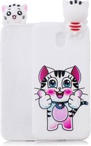 Voor Xiaomi Redmi 8A schokbestendige cartoon TPU beschermhoes (kat)