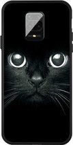 Voor Xiaomi Redmi Note 9 Pro Pattern Printing Embossment TPU Mobile Case (Whiskered cat)