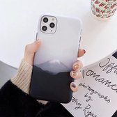 Natuurlijk landschap patroon IMD vakmanschap TPU beschermhoes voor iPhone 12/12 Pro (berg)