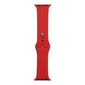 44mm / 3 & 2 & 1 42mm siliconen horlogebandje voor Apple Watch Series 5 & 4, korte sectie (vrouwelijk) (China rood)