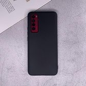 Voor Huawei Nova 7 schokbestendig Frosted TPU beschermhoes (zwart)