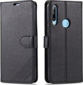 Voor Huawei Enjoy 10 Plus / P Smart Z AZNS Schapenvacht Textuur Horizontale Flip Lederen Case met Houder & Kaartsleuven & Portemonnee (Zwart)