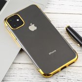 Voor iPhone 11 transparante TPU anti-drop en waterdichte mobiele telefoon beschermhoes (goud)