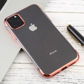 Voor iPhone 11 Pro transparante TPU anti-drop en waterdichte mobiele telefoon beschermhoes (rose goud)