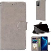 Voor Huawei Honor X10 / X10 Pro Retro Frosted Horizontale Flip PU lederen hoes met houder & kaartsleuven & portemonnee & fotolijst (grijs)