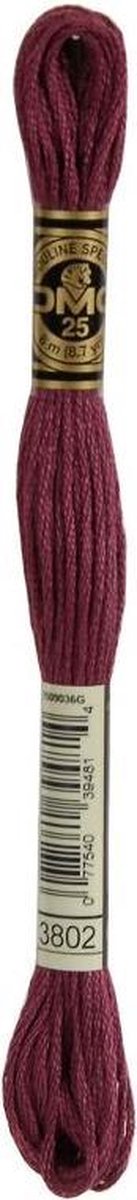 6 stuks DMC Borduurgaren-3802 Aubergine