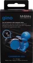 Mr&Mrs Fragrance Car Freshener Gino Mer des Caraïbes Bleu Clair