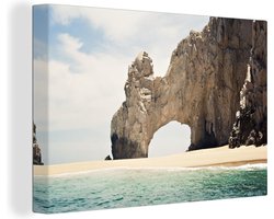 Boog van Cabo Mexico Canvas 180x120 cm - Foto print op Canvas schilderij (Wanddecoratie woonkamer / slaapkamer) XXL / Groot formaat!