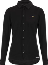Santini Casual shirt lange mouwen Heren Zwart - Gravel Wool Shirt - Uci Official - S