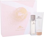 Lacoste pour Femme Giftset - 50 ml eau de parfum spray + 100 ml bodylotion - cadeauset voor dames