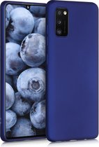 kwmobile telefoonhoesje geschikt voor Samsung Galaxy A41 - Hoesje voor smartphone - Back cover in metallic blauw