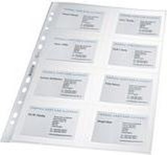 Secretaris Lol Mus Leitz Premium Showtas voor Visitekaartjes - PP - A4 - 10 stuks - Transparant  | bol.com