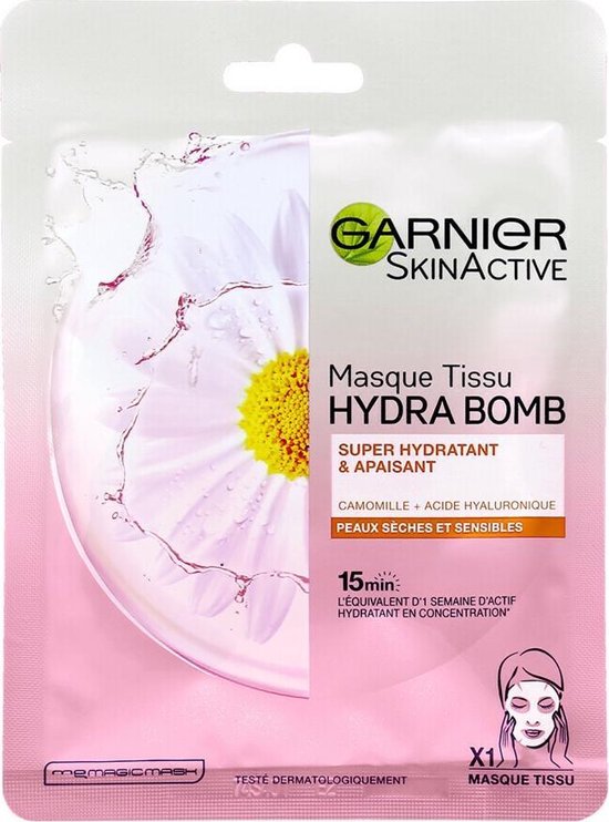 blouse Minister Honger Garnier SkinActive Tissue Gezichtsmasker Hydraterend & Kalmerend - 1 stuks  | bol.com