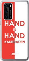 6F hoesje - geschikt voor Huawei P40 -  Transparant TPU Case - Feyenoord - Hand in hand, kameraden #ffffff