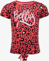 TwoDay geknoopt meisjes T-shirt - Roze - Maat 110/116
