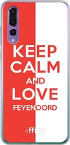 6F hoesje - geschikt voor Huawei P30 -  Transparant TPU Case - Feyenoord - Keep calm #ffffff