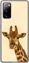 6F hoesje - geschikt voor Samsung Galaxy S20 FE - Transparant TPU Case - Giraffe #ffffff