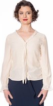 Dancing Days Blouse -M- THE BETTY RUFFLE Creme