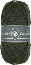 10 x Durable Cosy extra fine dark olive - donker olijfgroen (2149) - acryl en katoen garen - 50 grams - pendikte 3 a 3,5mm