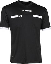 Patrick Scheidsrechtersshirt Korte Mouw Heren - Zwart | Maat: M