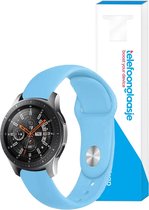 Siliconen smartwatch bandje – Lichtblauw 22mm - Universeel
