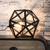 Tafellamp 1-Lichtbron - Zwart - Metaal - Lamp Triangle - Giga Meubel