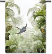 Villa Madelief Wandkleed Jungle green - Muurdecoratie KidsWandkleden - Textielposter - 120x160cm - Wandkleed - Wandtapijt - Wanddecoratie voor thuis - Makkelijk op te hangen - Poster met houten hangers