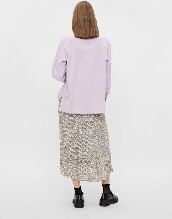 Pieces PCSTEFFI LS CORDUROY SHIRT D2D Dames T-shirt - Maat XS