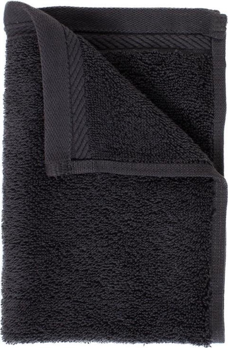The One Organic Gastendoekjes Antraciet 30x50cm 5 stuks